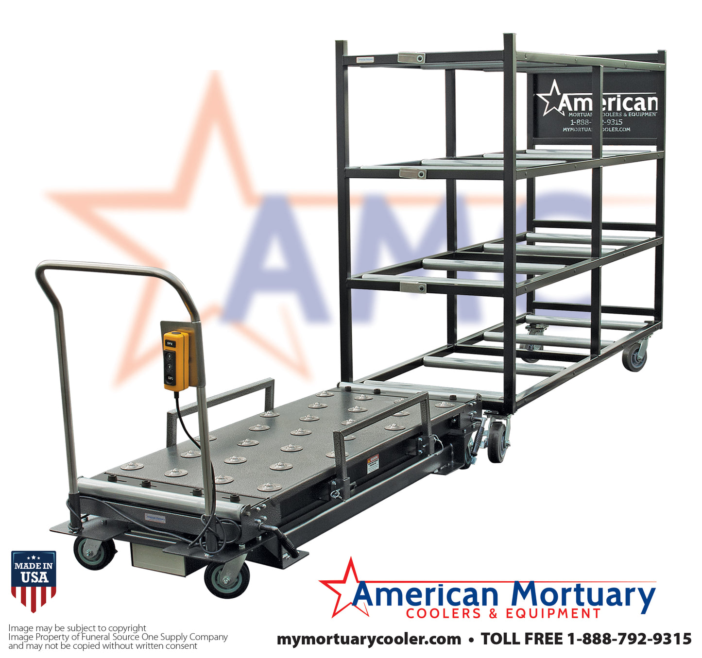 HD 1000 Low Load Powered Crematory Lift